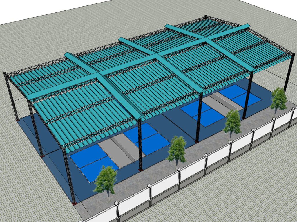 Bạt che sân pickleball | Thi công trọn gói, bền đẹp, giá tốt tại TPHCM